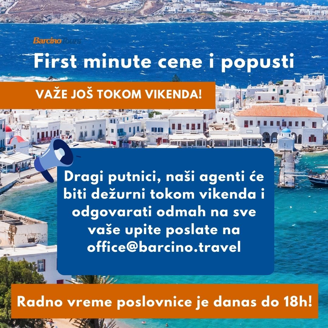 First minute cene i popusti