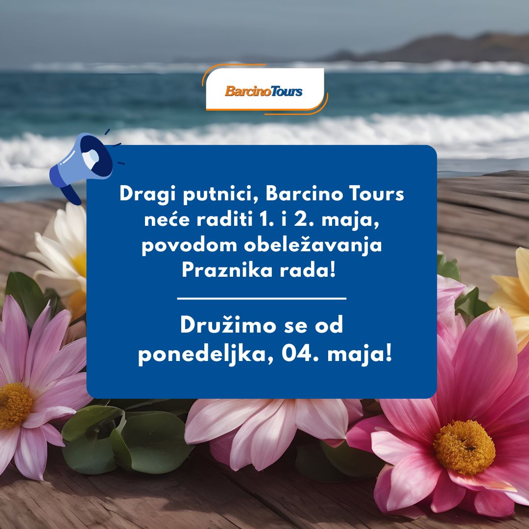 Radno vreme za praznike - 1. maj