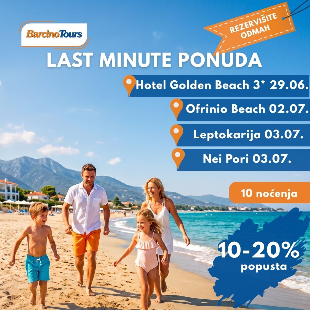 Najnovija last minute ponuda